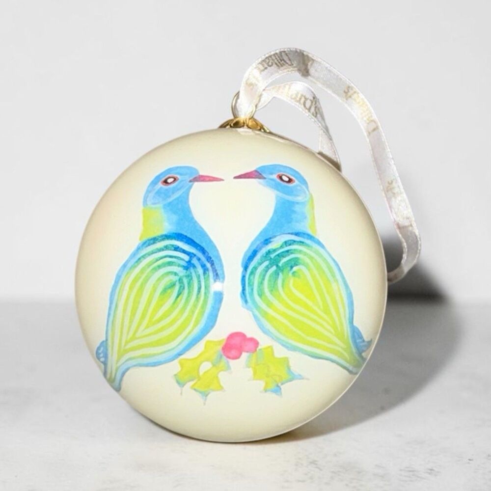 Dillard's 2008 Two Turtle Doves Christmas Ornament Holiday Decor